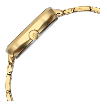 Titan Champagne Square Dial Gold Stainless Steel Strap Analog with Date Watch for Men