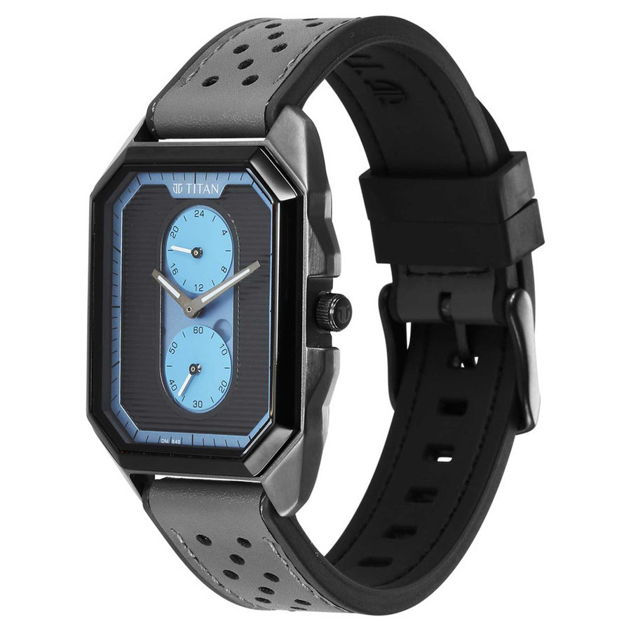 Titan Quartz Multifunction Anthracite Dial Watch for Men