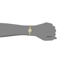Titan Quartz Analog Mother of Pearl Dial Metal Strap Watch for Women