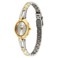 Titan Karishma Silver Dial Dual Color Stainless Steel Strap Analog Watch For Women