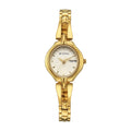 Titan Karishma Gold Dial Stainless Steel Strap Analog with Day-Date Watch for Women