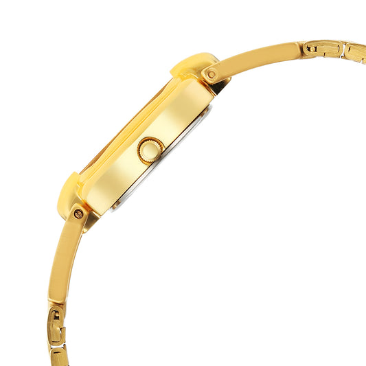 Titan Karishma Ladies Upg Gold Round Dial Stainless Steel Strap Watch For Women