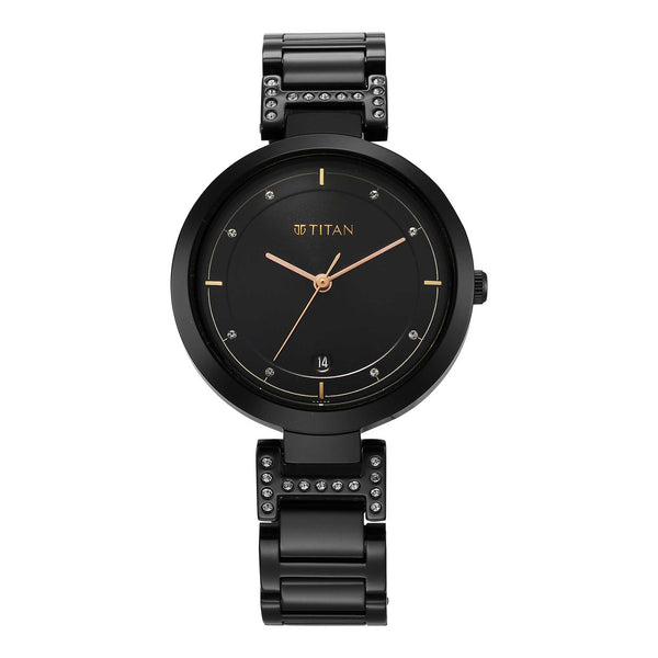 Titan Women Brass Round Shape Watches