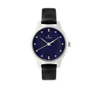 Titan Workwear Blue Dial Women Watch With Leather Strap
