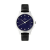 Titan Women's Chic minimalist watch with Blue dial and leather strap