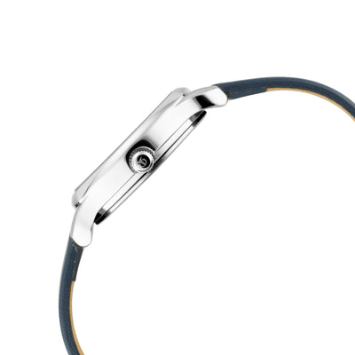 Titan Women's Chic minimalist watch with White dial and leather strap