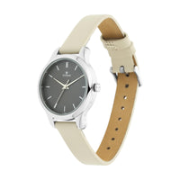 Titan Women's Chic minimalist watch with Anthracite dial and leather strap