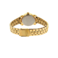 Titan Quartz Analog Champagne Dial Stainless Steel Strap Watch for Women