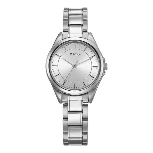 Titan IBD -COUPLE Brass Silver Round Shape for Women