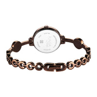 Titan Raga Viva Quartz Analog Rose Gold Dial Brown Metal Strap Watch for Women