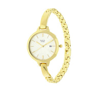 Titan Raga Viva Champagne Dial Gold Metal Strap Analog with Date Watch for Women