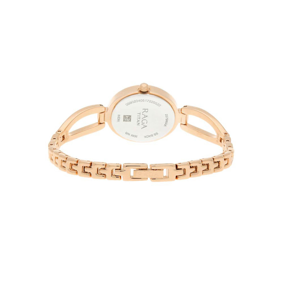 Titan Raga Viva Rose Gold Dial Women Watch With Metal Strap