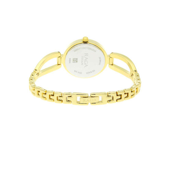 Titan Raga Viva Champagne Dial Women Watch With Metal Strap