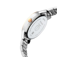 Titan Women's Elegance Moonphase Two-Tone Anthracite Dial Watch