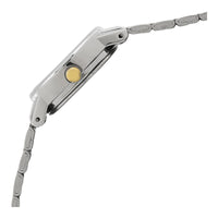 Titan Quartz Analog Champagne Dial Stainless Steel Strap Watch for Women