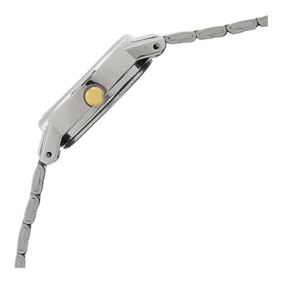 Titan Quartz Analog Champagne Dial Stainless Steel Strap Watch for Women