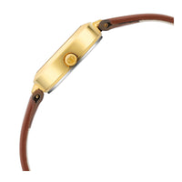 Titan Lagan Silver Dial Analog Leather Strap Watch for Women