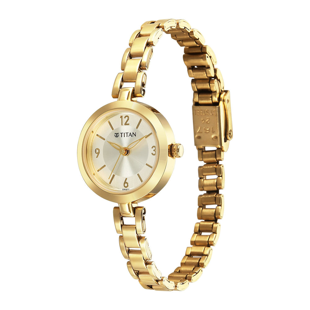 women gold wrist watch
