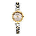 Titan Silver Dial Dual Tone Metal Strap Analog Watch for Women