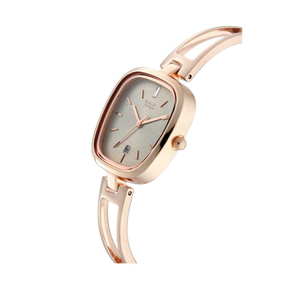 Titan Raga Viva Grey Dial Analog with Date Rose Gold Metal Strap watch for Women