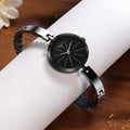 Titan Raga Viva Quartz Analog Black Dial Grey Metal Strap Watch for Women