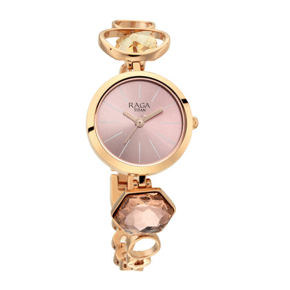 Raga Women's Grace Watch: Mother of Pearl Dial & Ornate Bracelet
