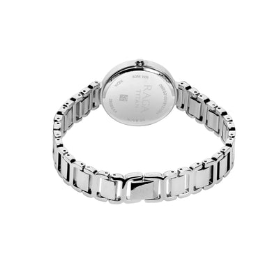 Titan Raga Viva White Dial Analog Metal Strap watch for Women