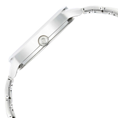 Titan Silver Dial Two Toned Stainless Steel Strap Analog Watch for Women