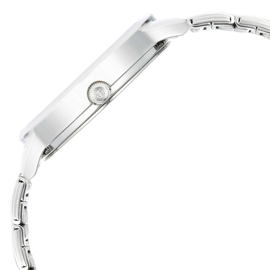 Titan Silver Dial Two Toned Stainless Steel Strap Analog Watch for Women