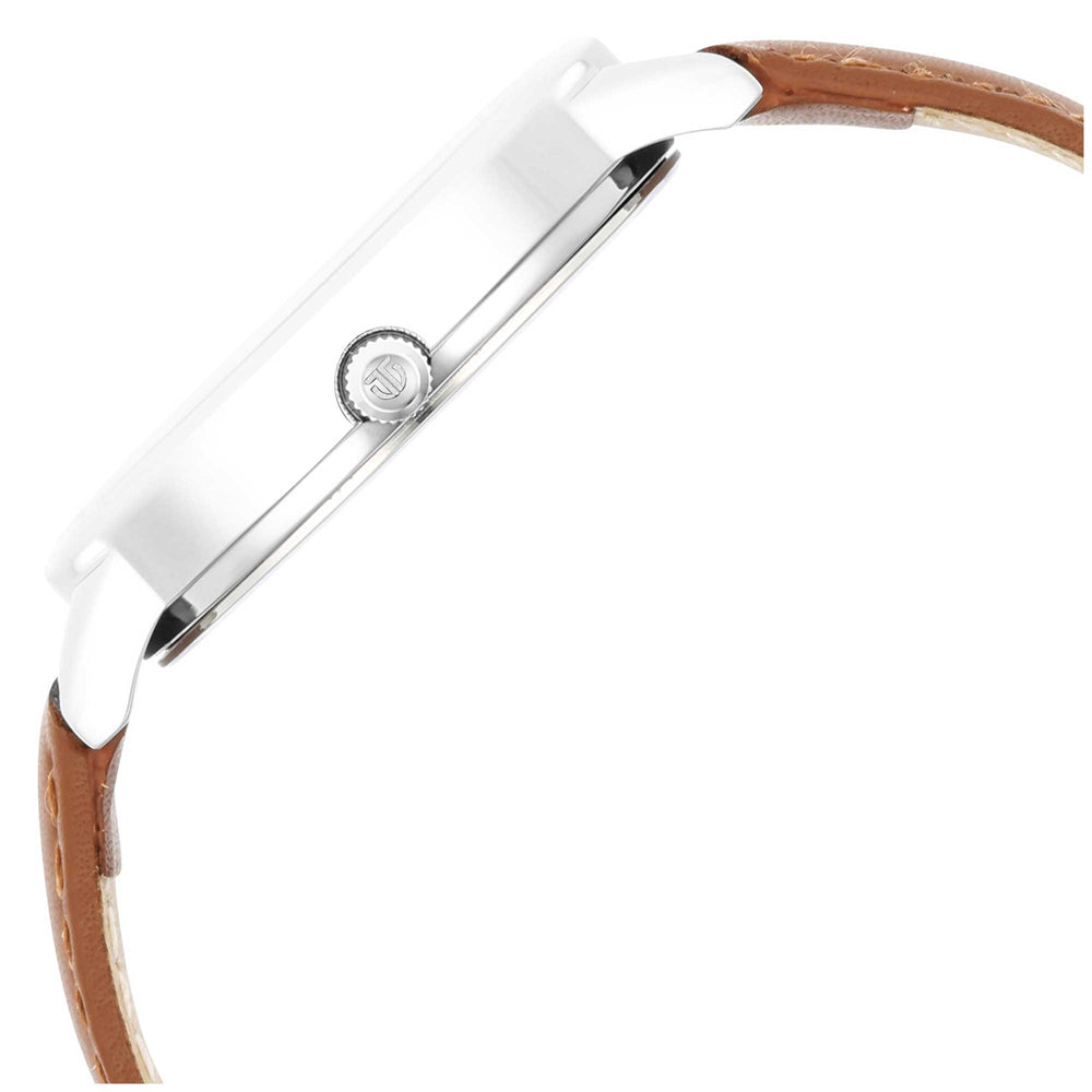 Titan Trendsetters Light Rose Gold Dial Analog Leather Strap watch for Women