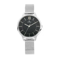 Titan Workwear Black Dial Silver Stainless Steel Analog Watch for Women