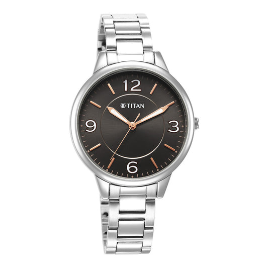 Titan Urban Anthracite Dial Analog Metal Strap watch for Women