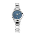 Titan Quartz Analog with Date Blue Dial Metal Strap Watch for Women