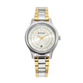 Titan Silver Dial Two Toned Metal Strap Analog with Date Watch for Women