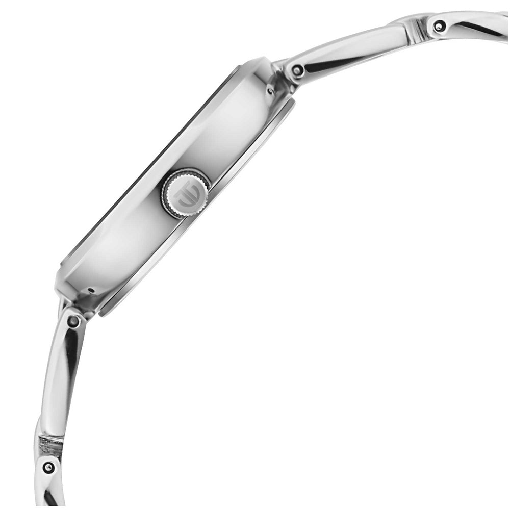 Titan Raga Viva Blue Dial Analog with Date Silver Metal Strap Watch for Women