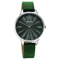 green leather strap watches for ladies  
