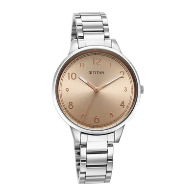 Titan Quartz Analog Rose Gold Dial Watch for Women