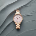Titan Quartz Analog Rose Gold Dial Watch for Women