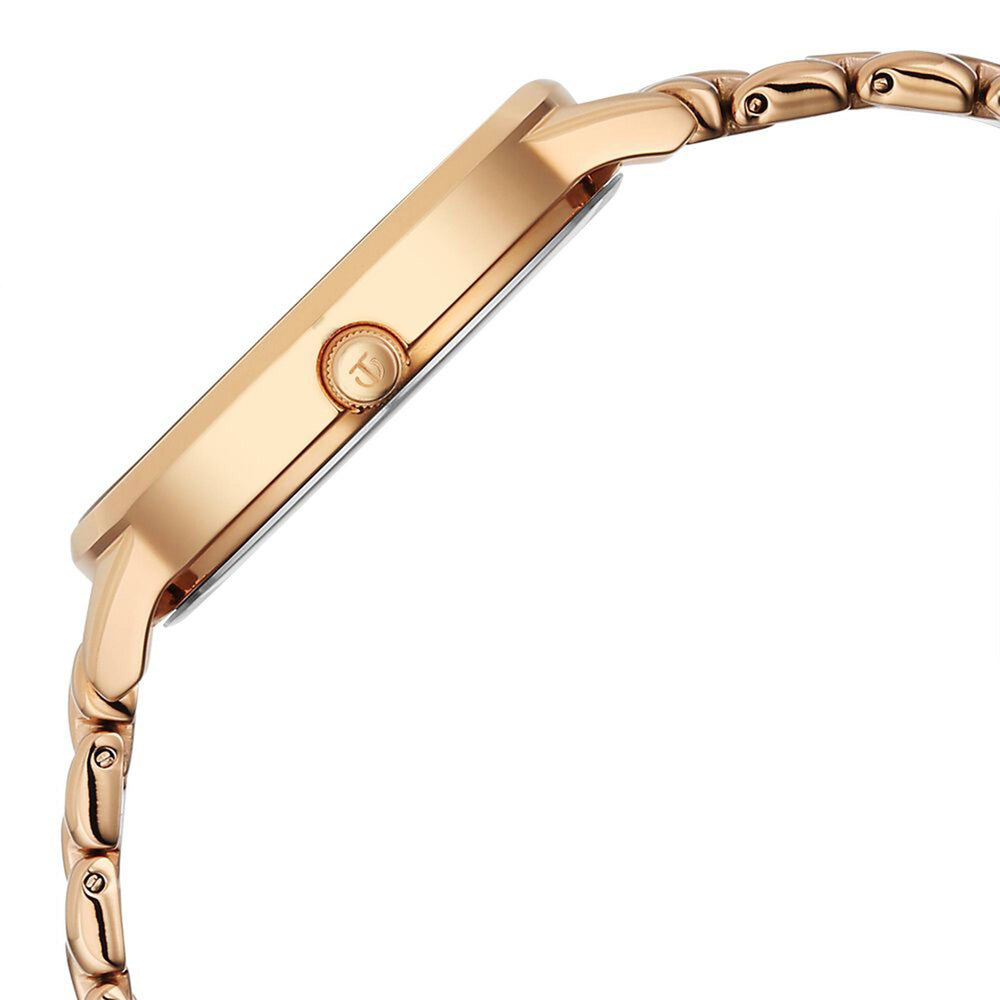 Titan Neo Quartz Analog Grey Dial Rose Gold Metal Strap Watch For Women