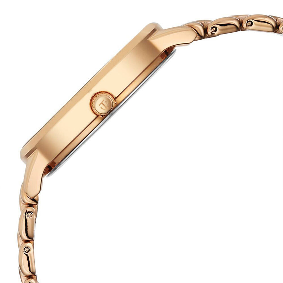 Titan Neo Quartz Analog Grey Dial Rose Gold Metal Strap Watch For Women