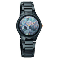 Titan Edge Blue Dial Ceramic Strap Analog Watch For Women