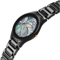 Titan Edge Multicolor Dial Black Ceramic Strap Analog Watch for Women