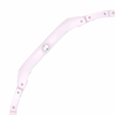 Titan Edge Pink Dial Ceramic Strap Analog Watch for Women