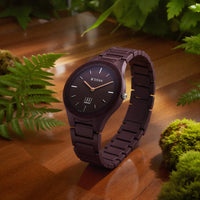 Titan Wine Ceramic Quartz Analog Maroon Dial Ceramic Strap Watch For Women