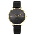 Titan Edge Black Dial Leather Strap Analog Watch for Women