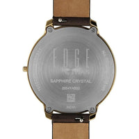 Titan Edge Brown Dial Leather Strap Analog Watch for Women
