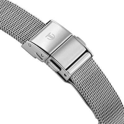 Titan Edge Silver Dial Metal Strap Analog Watch for Women