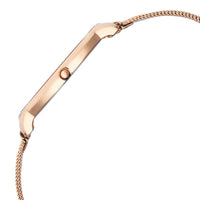 Titan Edge Metal Ladies Allure Quartz Analog Mother Of Pearl Round Dial Rose Gold Stainless Steel Strap Watch For Women