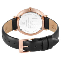 Titan Edge Black Dial Leather Strap Analog Watch for Women