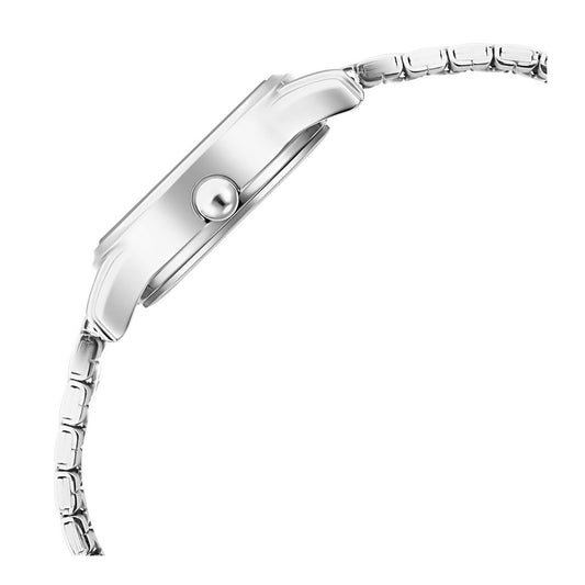 Titan Lagan Black Dial Analog with Day and Date Metal Strap Watch for Women